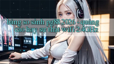 bảng so sánh pg88 2026   quảng cáo hay sự thật wifi 2.4GHz