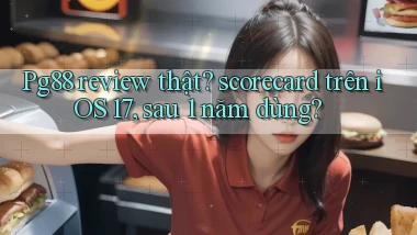 Pg88 review thật scorecard trên iOS 17, sau 1 năm dùng