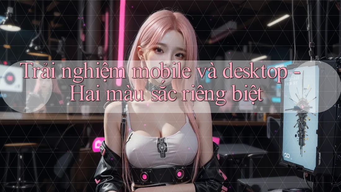 Trải nghiệm mobile và desktop - Hai màu sắc riêng biệt Trải nghiệm mobile và desktop - Hai màu sắc riêng biệt
