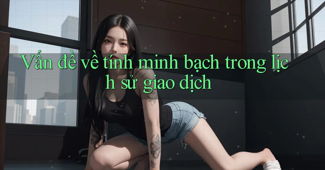 Vấn đề về tính minh bạch trong lịch sử giao dịch Vấn đề về tính minh bạch trong lịch sử giao dịch