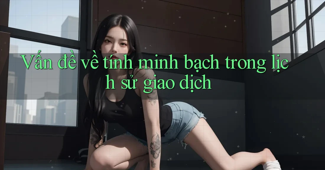 Vấn đề về tính minh bạch trong lịch sử giao dịch Vấn đề về tính minh bạch trong lịch sử giao dịch
